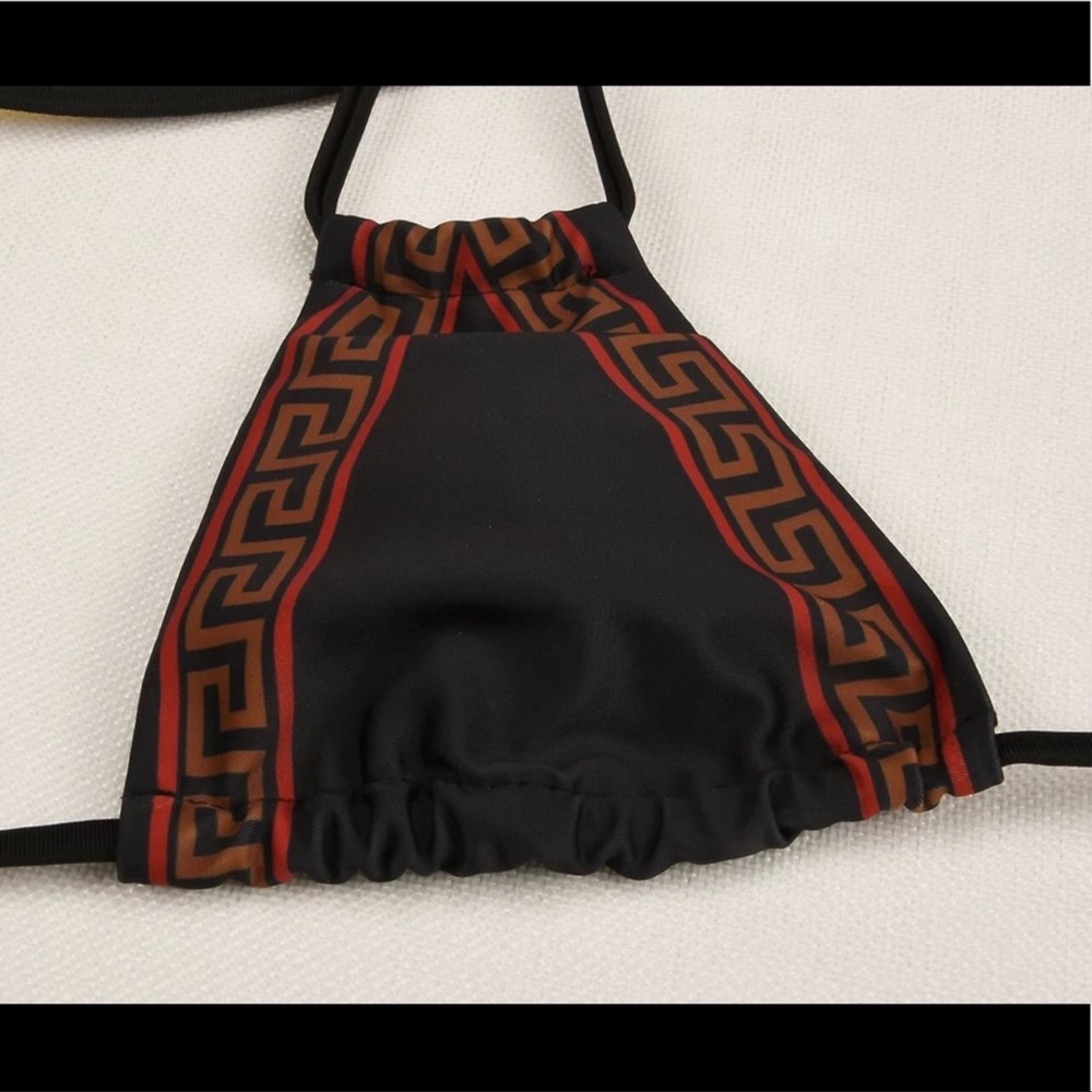 Brazilian Logo Inspired Black Shine Bikini - Picture 9 of 12